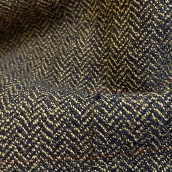 Boss Hugo Boss Cashmere Wool Chevron Sport Coat Taupe Gray Tan 40L - Picture 7 of 7